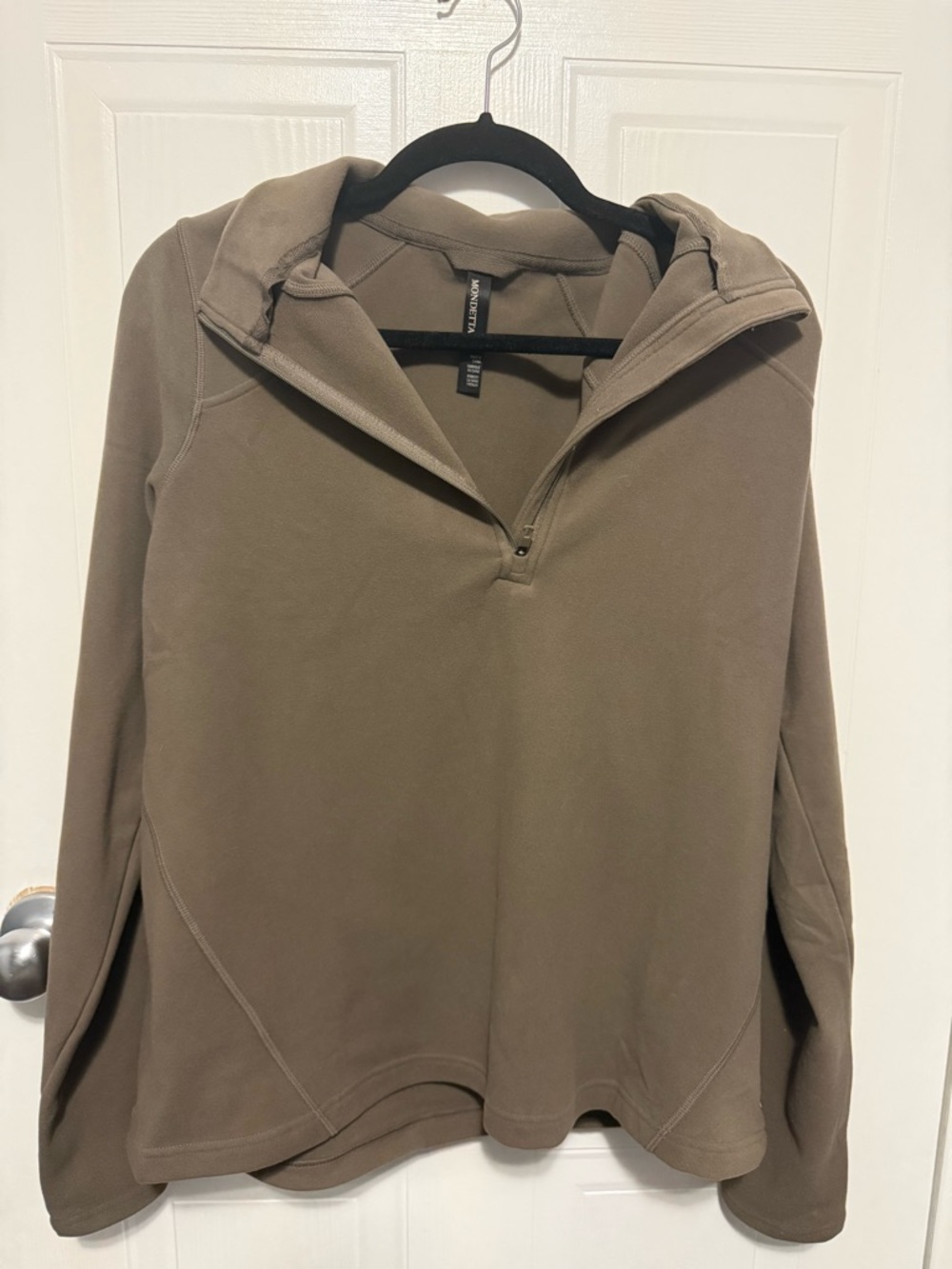 Mondetta Brown Quarter-Zip Hoodie